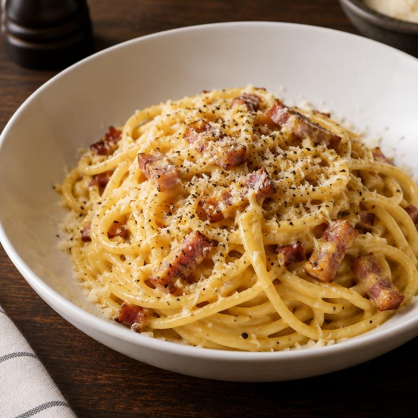 Linguine carbonara