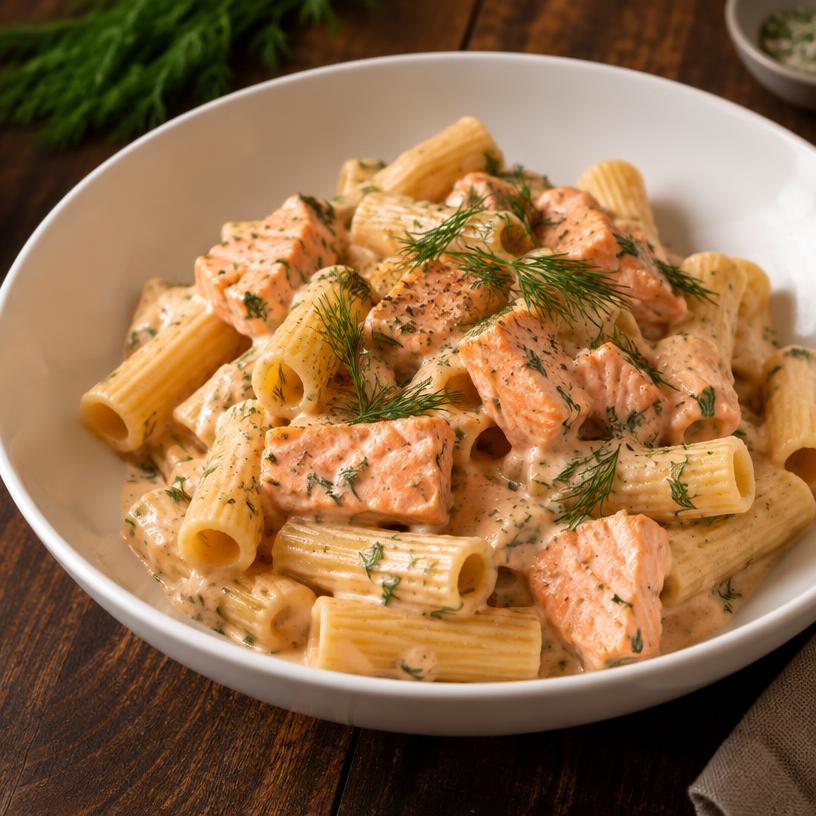 Rigatoni saumon